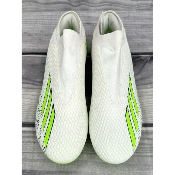 ADIDAS X SPEEDPORTAL .3  LL FG SOCCER CLEATS Men's 6.5 / WOMEN'S 7.5 WHITE/GREEN - Picture 6 of 8